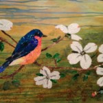 torn paper collage in online store