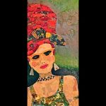 Hon, Torn Paper Collage by Sharon Krulak