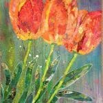 Petal Pushers, flowers collage by Sharon Krulak